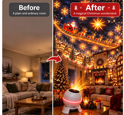 🎄 Turn Any Room Into a Christmas Wonderland – Holiday Projection Night Light-