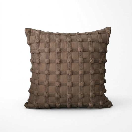 Wabi-Sabi Geometric Bubble Cushion Cover