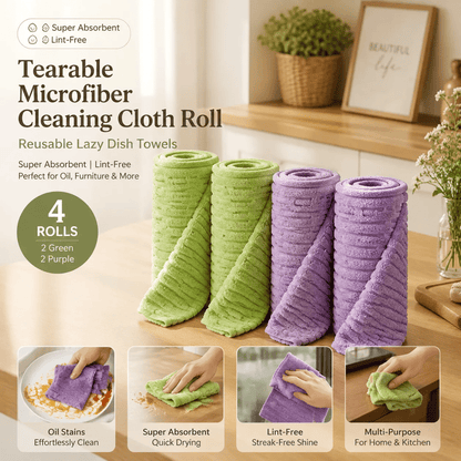 ⏳ Last Day 50% OFF - 🧽 20PCS Reusable Tearable Antibacterial Cleaning Cloths