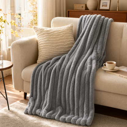 Multifunctional Rabbit Plush Blanket