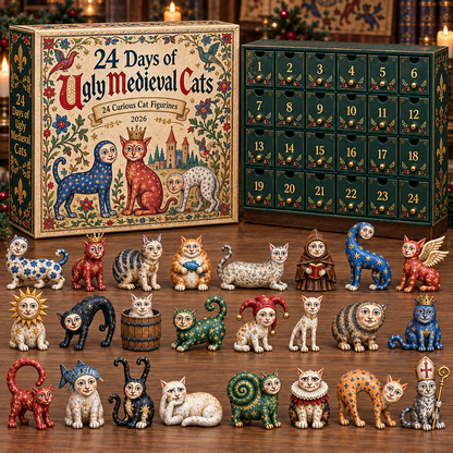 🐈🏰24 Days of Ugly Medieval Cats Advent Calendar